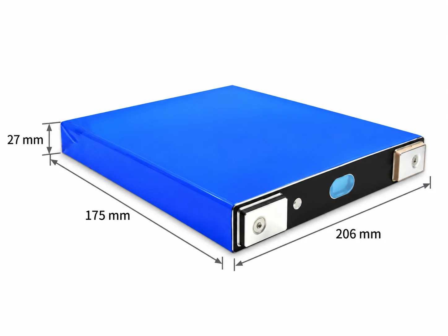 Gotion 3.2V 105Ah prismatic battery cell; 175 × 206 × 27 mm individual cell dimensions